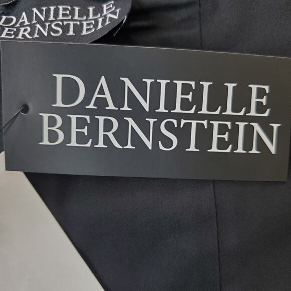 NWT Danielle Bernstein Black Poplin Crop Tank Top Size 12 - Picture 5 of 11